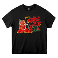 Black hot mom summer watermelon Heavy Core Tee - RacoonDesign