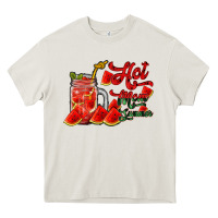 Cream hot mom summer watermelon Heavy Core Tee - RacoonDesign