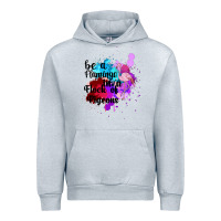 Heather Grey Be a Flamingo in a Flock of Pigeons Urban Hoodie - Bettercallsaul