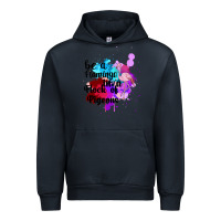 Navy Be a Flamingo in a Flock of Pigeons Urban Hoodie - Bettercallsaul