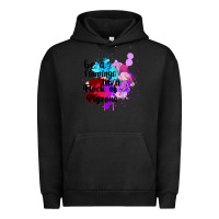 Pigment Black Be a Flamingo in a Flock of Pigeons Urban Hoodie - Bettercallsaul