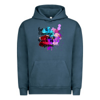 Pigment Midnight Navy Be a Flamingo in a Flock of Pigeons Urban Hoodie - Bettercallsaul