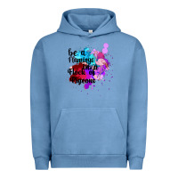 Pigment Pebble Blue Be a Flamingo in a Flock of Pigeons Urban Hoodie - Bettercallsaul