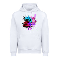 White Be a Flamingo in a Flock of Pigeons Urban Hoodie - Bettercallsaul