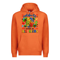 Carrot celebrate neurodiversity Premium Hoodie - LillyAllenDesigns