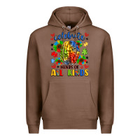 Chestnut celebrate neurodiversity Premium Hoodie - LillyAllenDesigns
