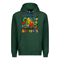 Sports Green celebrate neurodiversity Premium Hoodie - LillyAllenDesigns