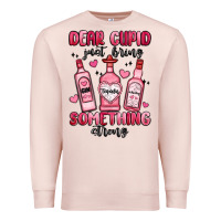 Pale Pink dear cupid just bring something strong Premium Sweatshirt - MaliasSmallBusiness