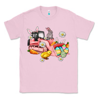 Bubblegum Pink easter excavator Classic Tee - AdoDesignShop