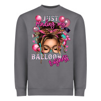 Storm just minding my balloon business messy bun Heavyweight Sweatshirt - texasbilliewilder