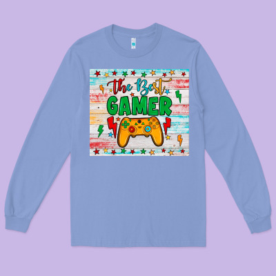 The Best Gamer Long Sleeve Tee Designed By Jahusdesignshop