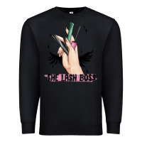 Black the lash boss Premium Sweatshirt - MaliasSmallBusiness