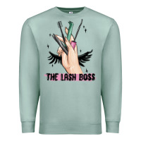 Seafoam the lash boss Premium Sweatshirt - MaliasSmallBusiness