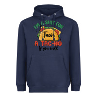 Navy i'm a slut for tacos a tac ho if you will Heavyweight Hoodie - MaliasSmallBusiness