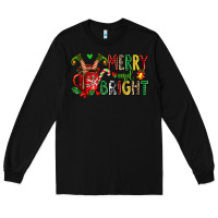 Black merry and bright Long Sleeve Tee - AdoDesignShop