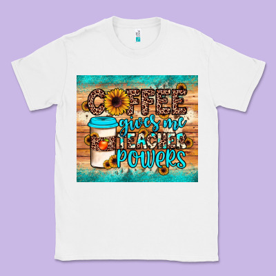 Coffee Gives Me Teacher Powers Classic Tee Designed By Jahusdesignshop