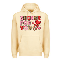 Pina Colada lovethemed typography with heart lollipop Premium Hoodie - LillyAllenDesigns