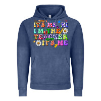 Vintage Denim its me hi im the teacher its me Vintage Hoodie - texasbilliewilder