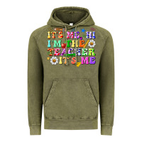 Vintage Olive its me hi im the teacher its me Vintage Hoodie - texasbilliewilder