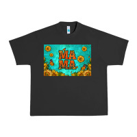Pigment Black sunflowers mama skinny metal can holder Urban Heavy Tee - HRA Design Shop