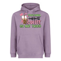 Lavender emotional support coffee do not touch Heavyweight Hoodie - MaliasSmallBusiness