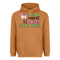 Meerkat emotional support coffee do not touch Heavyweight Hoodie - MaliasSmallBusiness