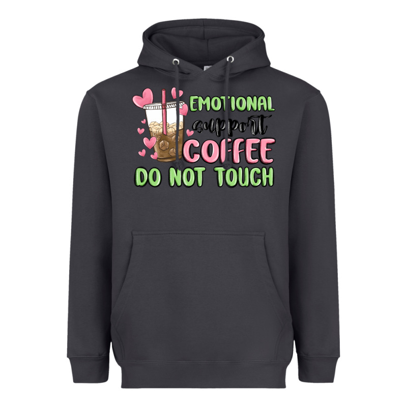Emotional Support Coffee Do Not Touch Heavyweight Hoodie by MaliasSmallBusiness | Teevron