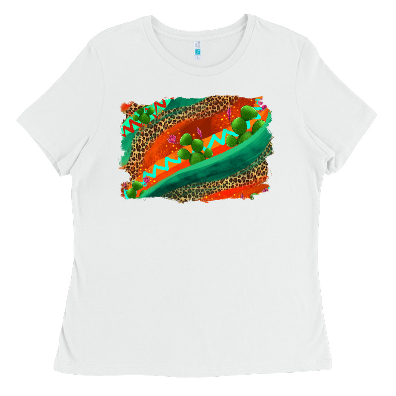 Westerb Aztec And Leopard Background Ladies Tee by AdoDesignShop | Teevron