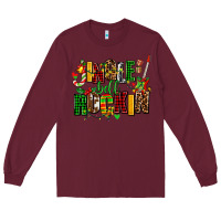 Burgundy jingle bell rockin Long Sleeve Tee - AdoDesignShop