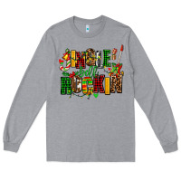 Heather Grey jingle bell rockin Long Sleeve Tee - AdoDesignShop