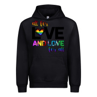 Black All For Love And Love For All Urban Hoodie - Bettercallsaul