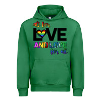 Emerald All For Love And Love For All Urban Hoodie - Bettercallsaul