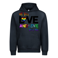 Navy All For Love And Love For All Urban Hoodie - Bettercallsaul