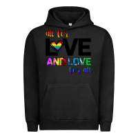 Pigment Black All For Love And Love For All Urban Hoodie - Bettercallsaul