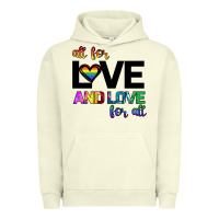 Pigment Pistachio All For Love And Love For All Urban Hoodie - Bettercallsaul
