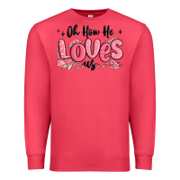 Cardinal oh how he loves us Premium Sweatshirt - MaliasSmallBusiness