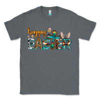 Charcoal Heather western happy easter Classic Tee - AdoDesignShop