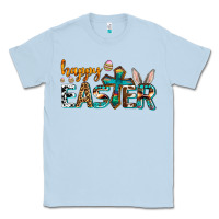 Dusty Blue western happy easter Classic Tee - AdoDesignShop
