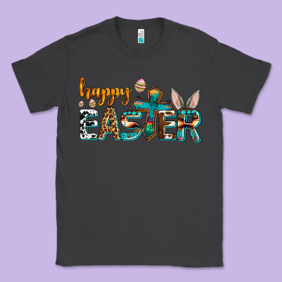 Western Happy Easter Classic Tee Designed By Adodesignshop