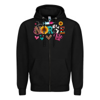 Black western nurse life Zipper Hoodie - Artiststas