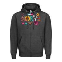 Charcoal Heather western nurse life Zipper Hoodie - Artiststas