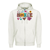 Oatmeal Heather western nurse life Zipper Hoodie - Artiststas