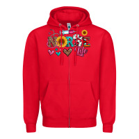 Red western nurse life Zipper Hoodie - Artiststas