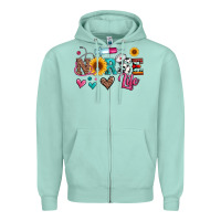 Seafoam western nurse life Zipper Hoodie - Artiststas