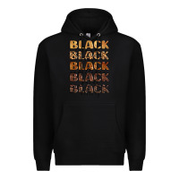 Black typography variations in animal and glitter textur Premium Hoodie - LillyAllenDesigns