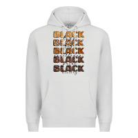 Dove Grey typography variations in animal and glitter textur Premium Hoodie - LillyAllenDesigns
