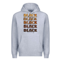 Heather Grey typography variations in animal and glitter textur Premium Hoodie - LillyAllenDesigns