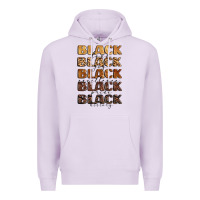 Lilac typography variations in animal and glitter textur Premium Hoodie - LillyAllenDesigns