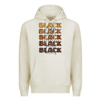 Oatmeal Heather typography variations in animal and glitter textur Premium Hoodie - LillyAllenDesigns