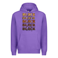 Purple typography variations in animal and glitter textur Premium Hoodie - LillyAllenDesigns